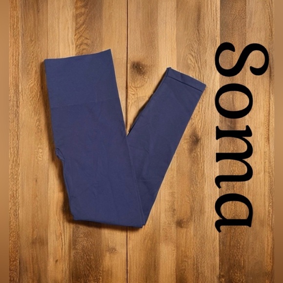 Soma Pants - SOMA Super Stretchy Tummy Control Navy Blue Leggings